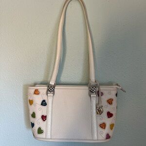 ❤️ Vintage 90s Brighton Leather Heart Shoulder Bag Cottagecore